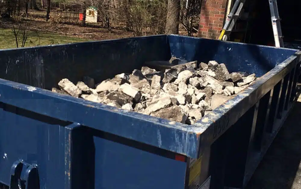 LDR Site Services Heavy Materials Dumpster in Fayetteville NC